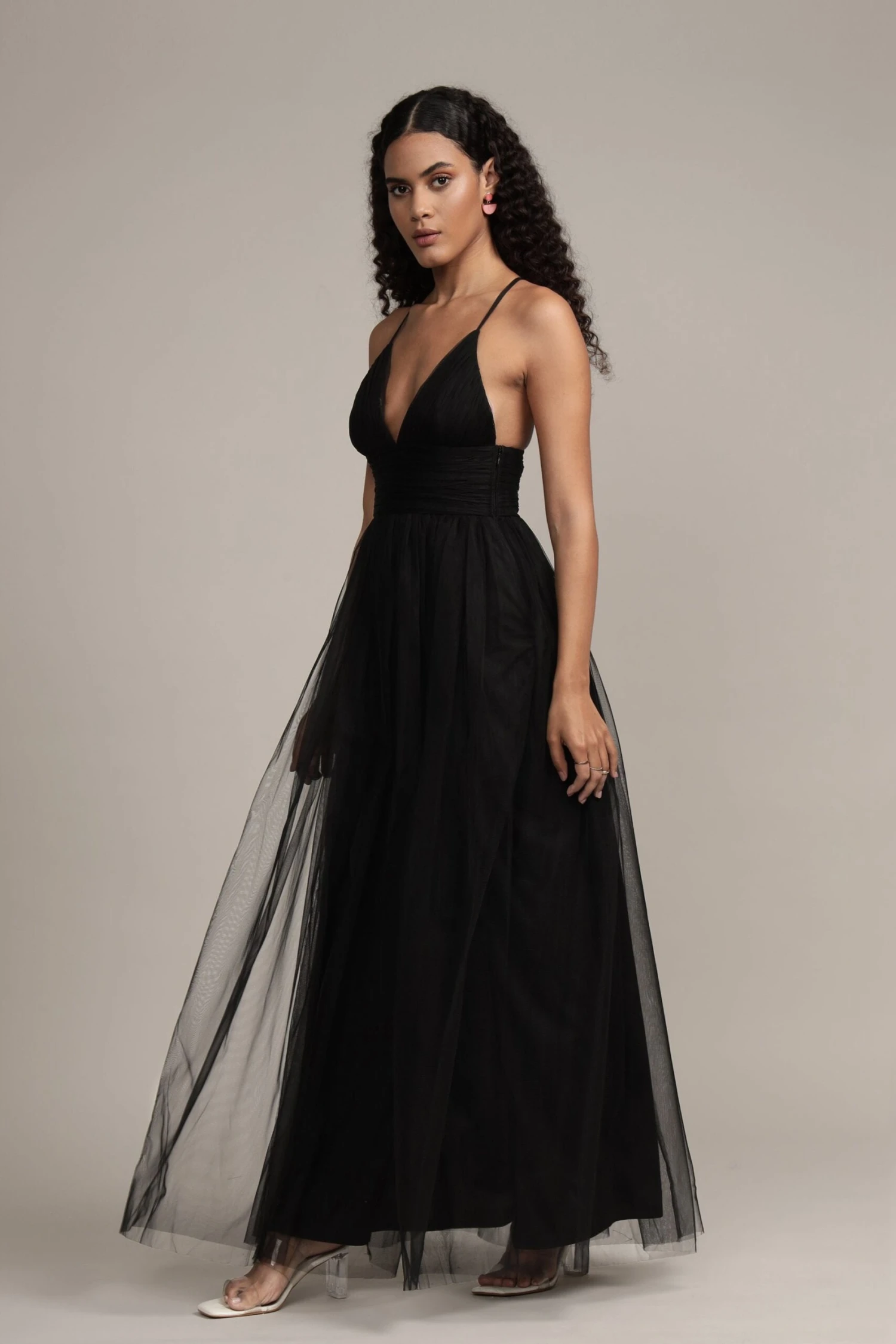 Opal Tulle Maxi Dress In Black 1 Opal Tulle Maxi Dress In Black