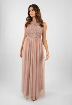 Picasso Pale Mauve Embellished Bridesmaid Dress 11 Picasso Pale Mauve Embellished Bridesmaid Dress -Laceand Beads PicassoMaxiMauve 1