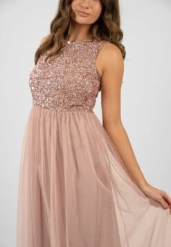 Picasso Pale Mauve Embellished Bridesmaid Dress 12 Picasso Pale Mauve Embellished Bridesmaid Dress -Laceand Beads PicassoMaxiMauve 2
