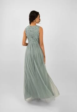 Picasso Teal Embellished Bridesmaid Maxi Dress 10 Picasso Teal Embellished Bridesmaid Maxi Dress -Laceand Beads PicassoMaxiTeal 5