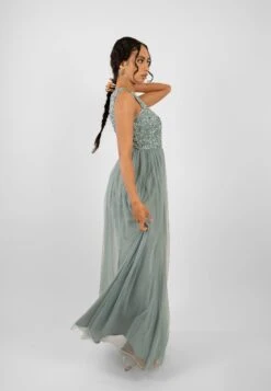 Picasso Teal Embellished Bridesmaid Maxi Dress 11 Picasso Teal Embellished Bridesmaid Maxi Dress -Laceand Beads PicassoMaxiTeal 6