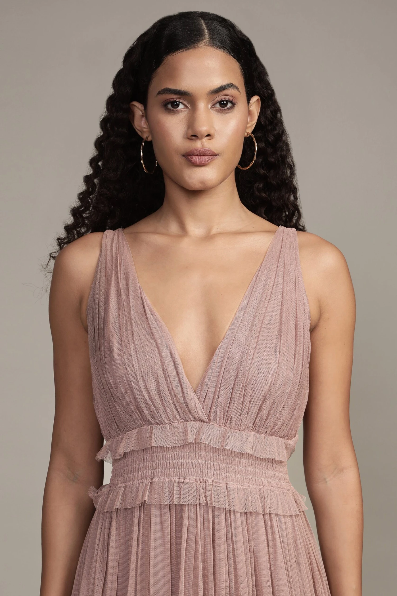 Luna Maxi Dress In Taupe 5 Luna Maxi Dress In Taupe - Image 5