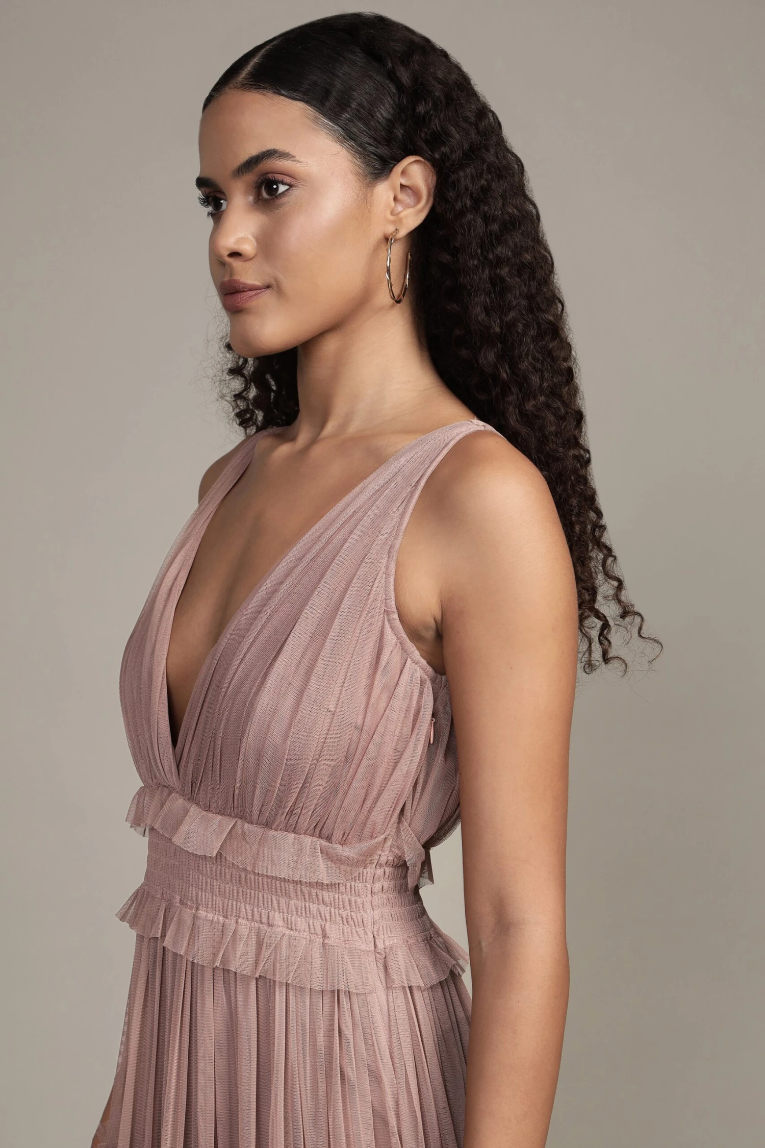 Luna Maxi Dress In Taupe 6 Luna Maxi Dress In Taupe - Image 6