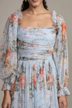 Lana Maxi Dress In Blue Floral Print 19 Lana Maxi Dress In Blue Floral Print -Laceand Beads RESIZED Lana Maxi in Blue Floral 10