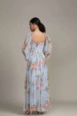 Lana Maxi Dress In Blue Floral Print 15 Lana Maxi Dress In Blue Floral Print -Laceand Beads RESIZED Lana Maxi in Blue Floral 13