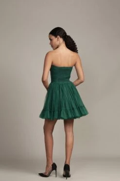 Lauren Green Tulle Mini Dress 10 Lauren Green Tulle Mini Dress -Laceand Beads RESIZED Lauren Mini in Emerald Green 2
