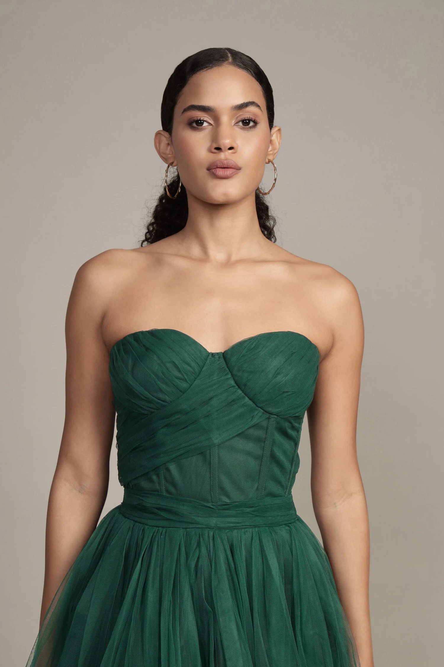 Lauren Green Tulle Mini Dress 7 Lauren Green Tulle Mini Dress - Image 7