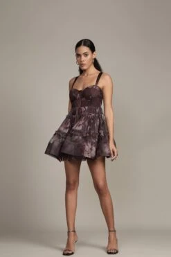 Raelynn Mini Dress In Plum Floral 9 Raelynn Mini Dress In Plum Floral -Laceand Beads RESIZED Raelyn Mini in Plum Floral 3