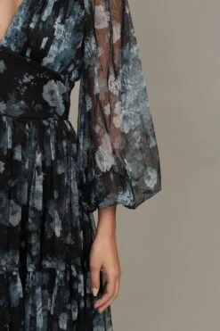 Rome Blue Floral Tulle Mini Dress 24 Rome Blue Floral Tulle Mini Dress -Laceand Beads RESIZED Rome Mini in Blue Floral 8