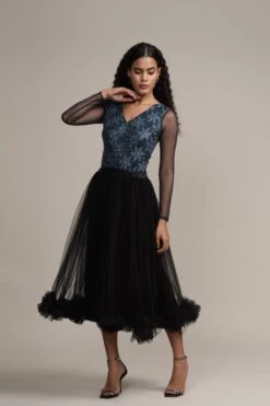 Rana Beaded Bodysuit 22 Rana Beaded Bodysuit -Laceand Beads Rana Bodysuit in Navy 6