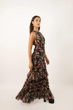 Santiago Winter Floral Maxi Dress -Laceand Beads SantiagoCopy 3