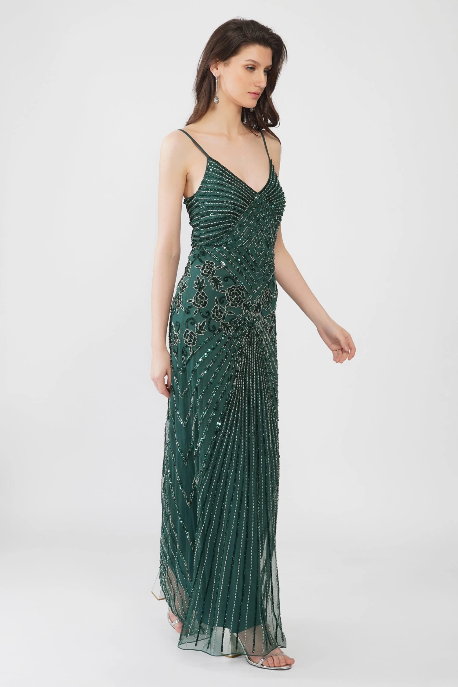 Sara Emerald Embellished Maxi Dress 10 Sara Emerald Embellished Maxi Dress - Image 10