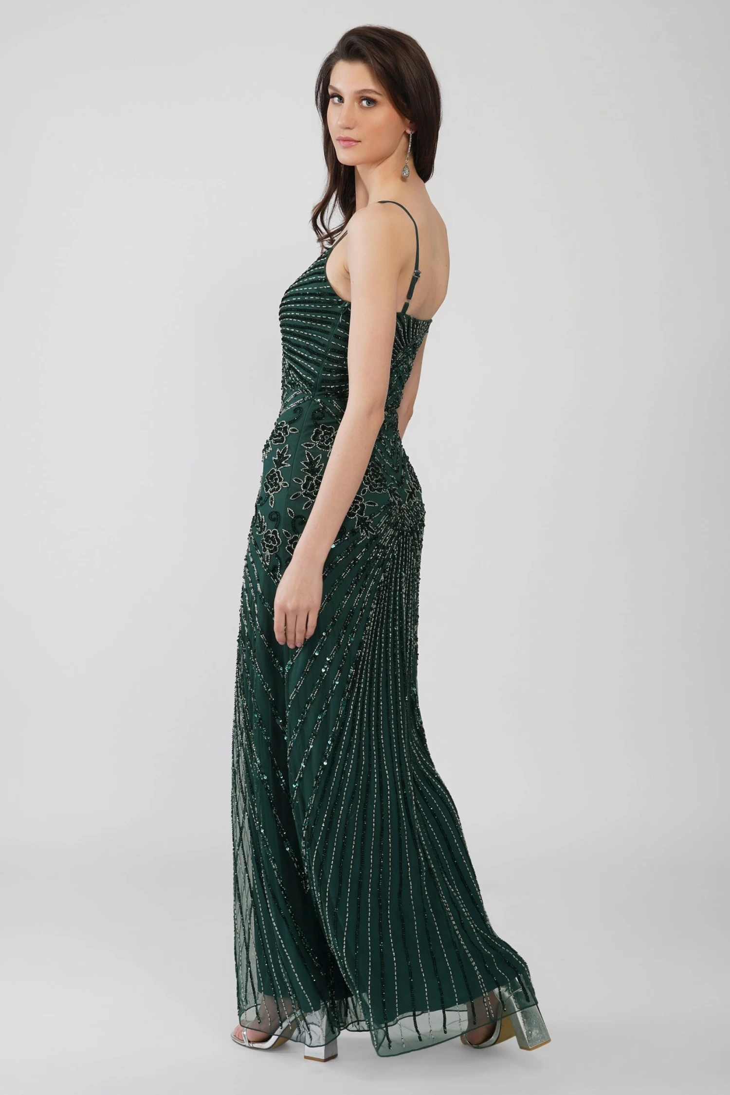 Sara Emerald Embellished Maxi Dress 7 Sara Emerald Embellished Maxi Dress - Image 7