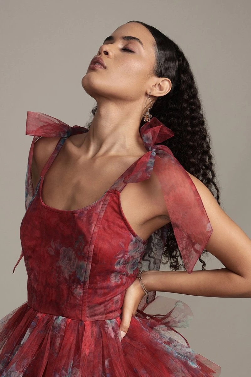 Sava Mini Dress In Red Print 1 Sava Mini Dress In Red Print