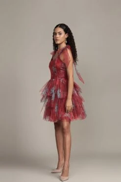 Sava Mini Dress In Red Print 17 Sava Mini Dress In Red Print -Laceand Beads Sava Mini in Red Print 6