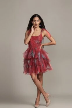 Sava Mini Dress In Red Print 16 Sava Mini Dress In Red Print -Laceand Beads Sava Mini in Red Print 9