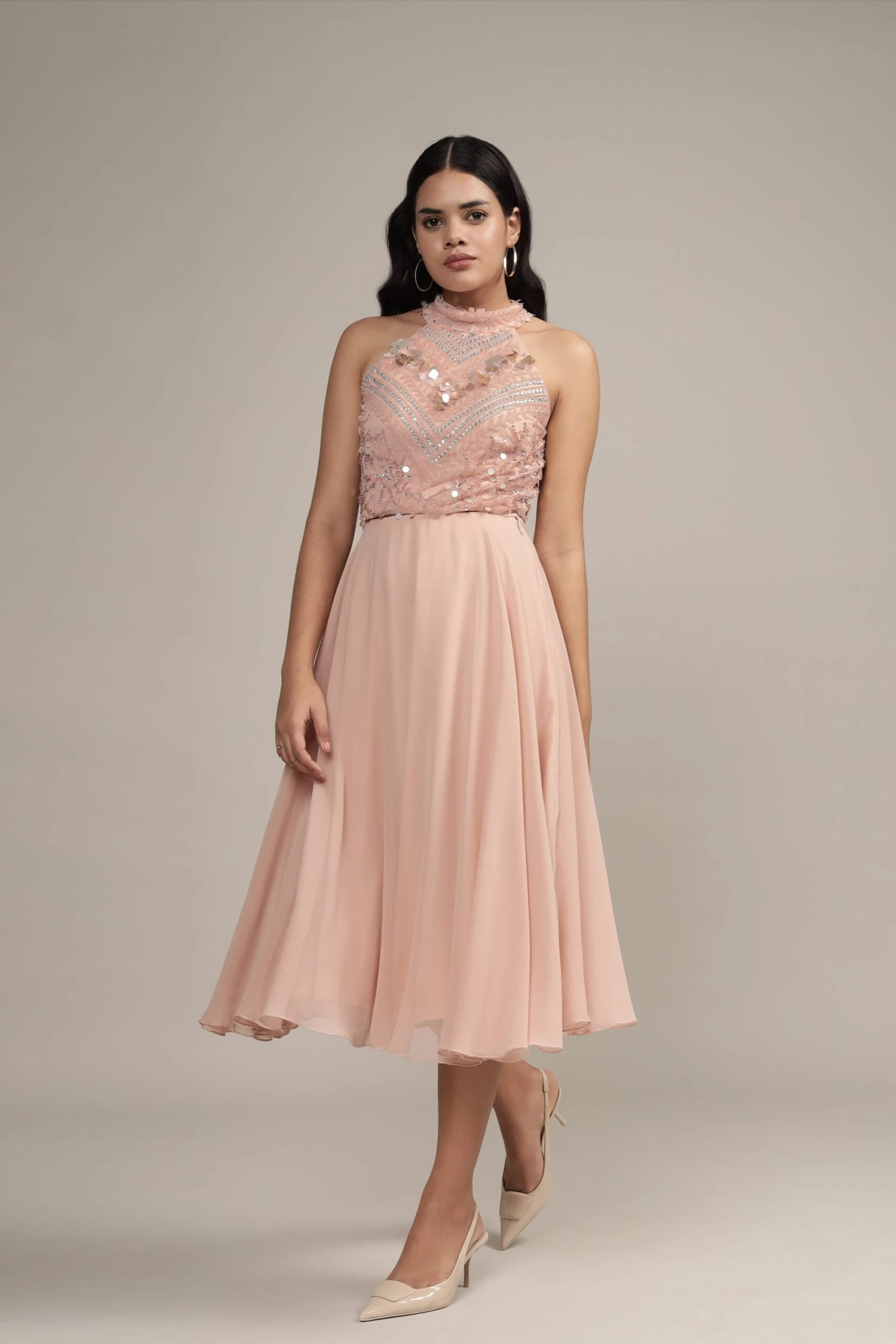 Shalice Nude Beaded Top 3 Shalice Nude Beaded Top - Image 3