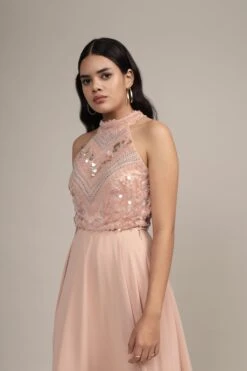 Shalice Nude Beaded Top 16 Shalice Nude Beaded Top -Laceand Beads Shalice Top in Nude 6