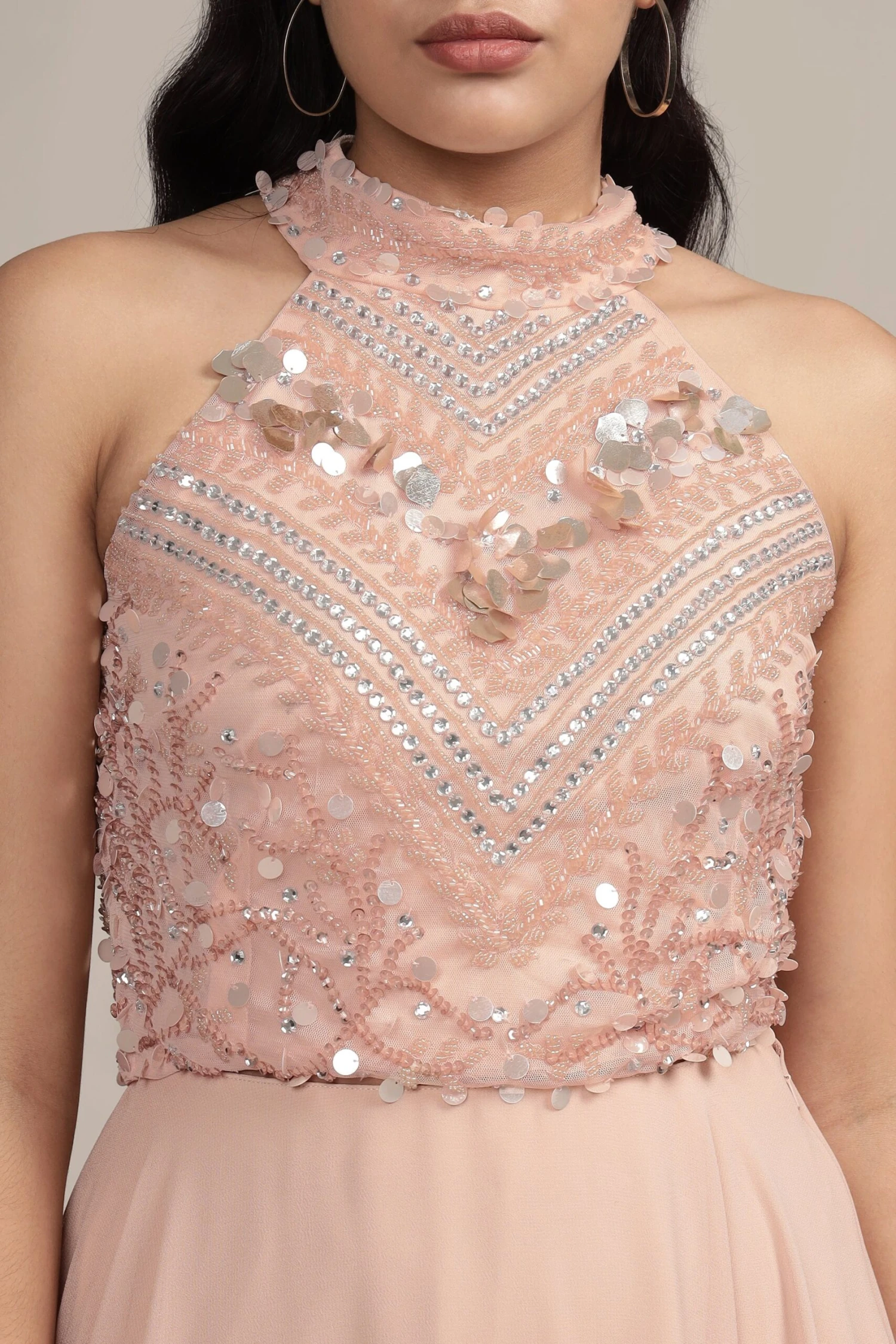 Shalice Nude Beaded Top 9 Shalice Nude Beaded Top - Image 9