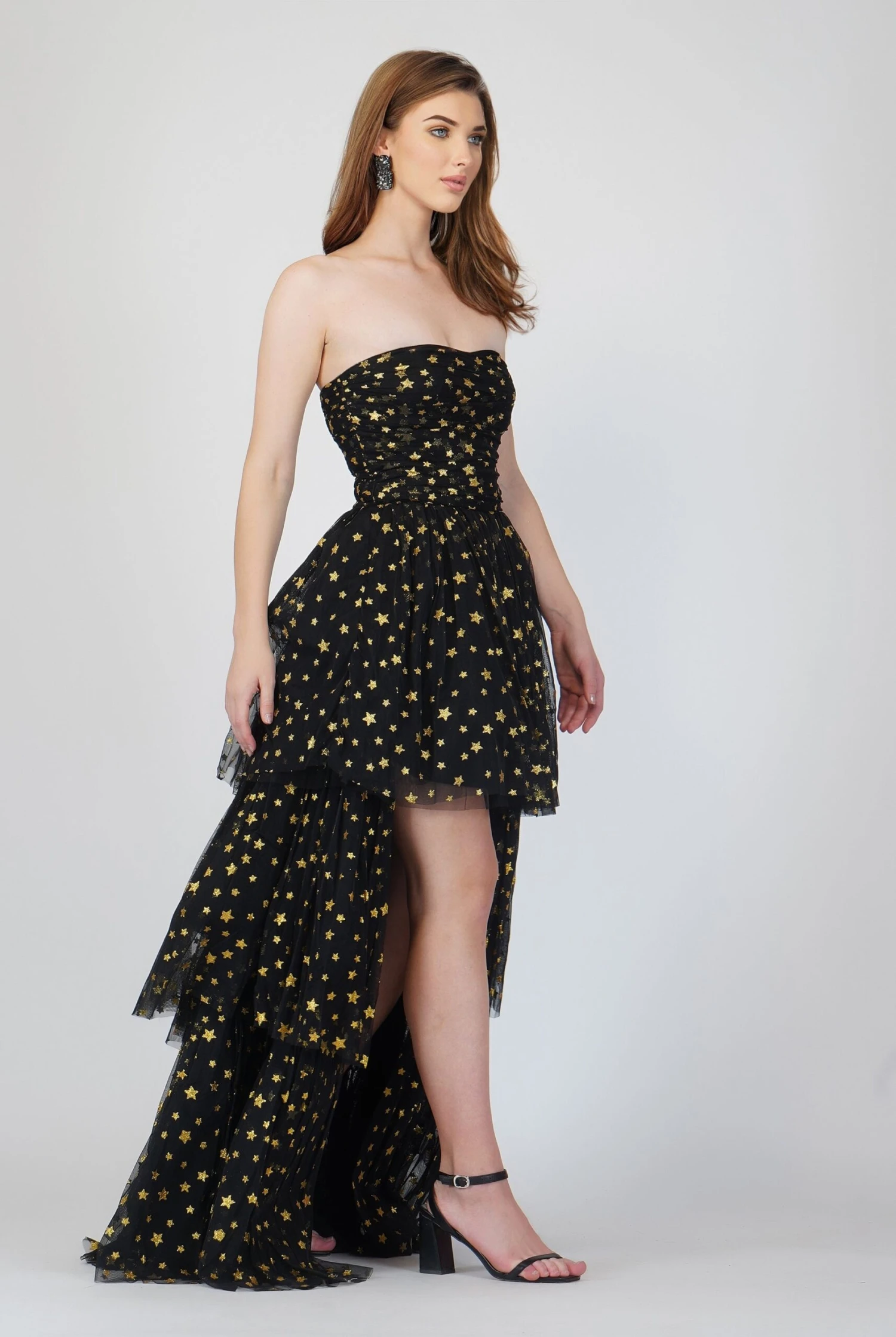 Shiloh Star Printed Tulle Dress In Black 5 Shiloh Star Printed Tulle Dress In Black - Image 5