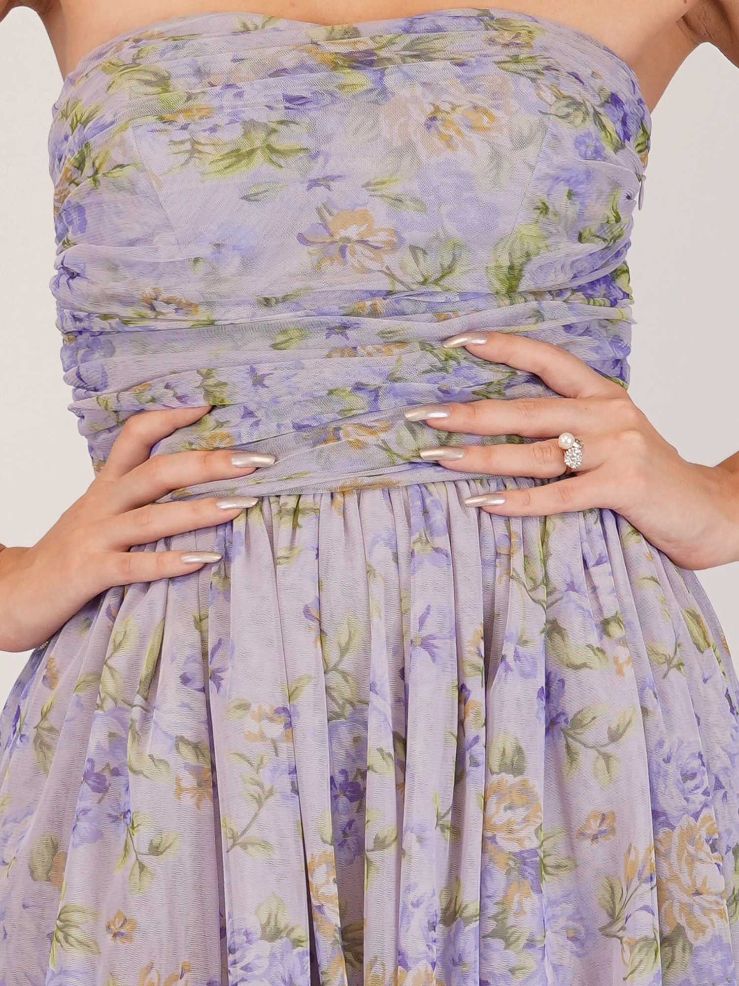 Shiloh Purple Printed Tulle Dress 5 Shiloh Purple Printed Tulle Dress - Image 5