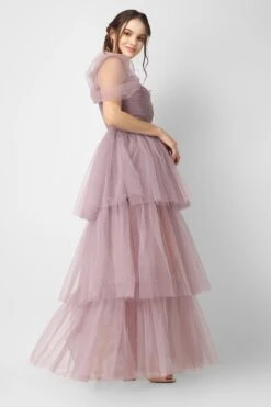 Sydney Ultra Violet Tulle Maxi Dress -Laceand Beads SydneyMaxiUltralViolet 6