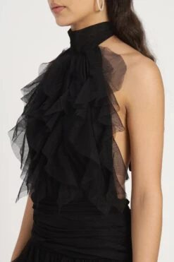 Tabitha Maxi Ruffle Dress In Black 28 Tabitha Maxi Ruffle Dress In Black -Laceand Beads Tabitha Maxi in Black 1