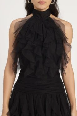 Tabitha Maxi Ruffle Dress In Black 29 Tabitha Maxi Ruffle Dress In Black -Laceand Beads Tabitha Maxi in Black 11