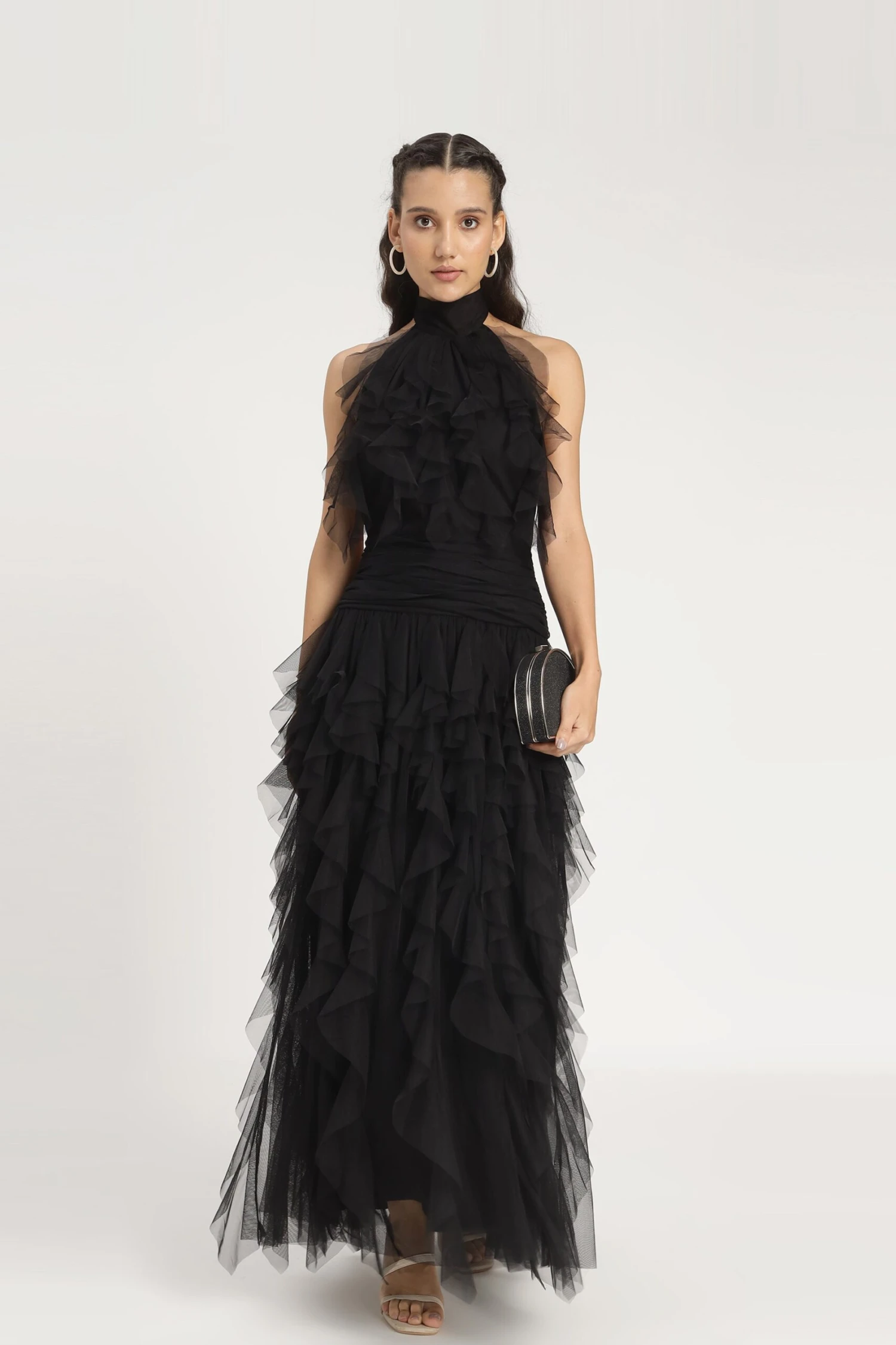 Tabitha Maxi Ruffle Dress In Black 10 Tabitha Maxi Ruffle Dress In Black - Image 10