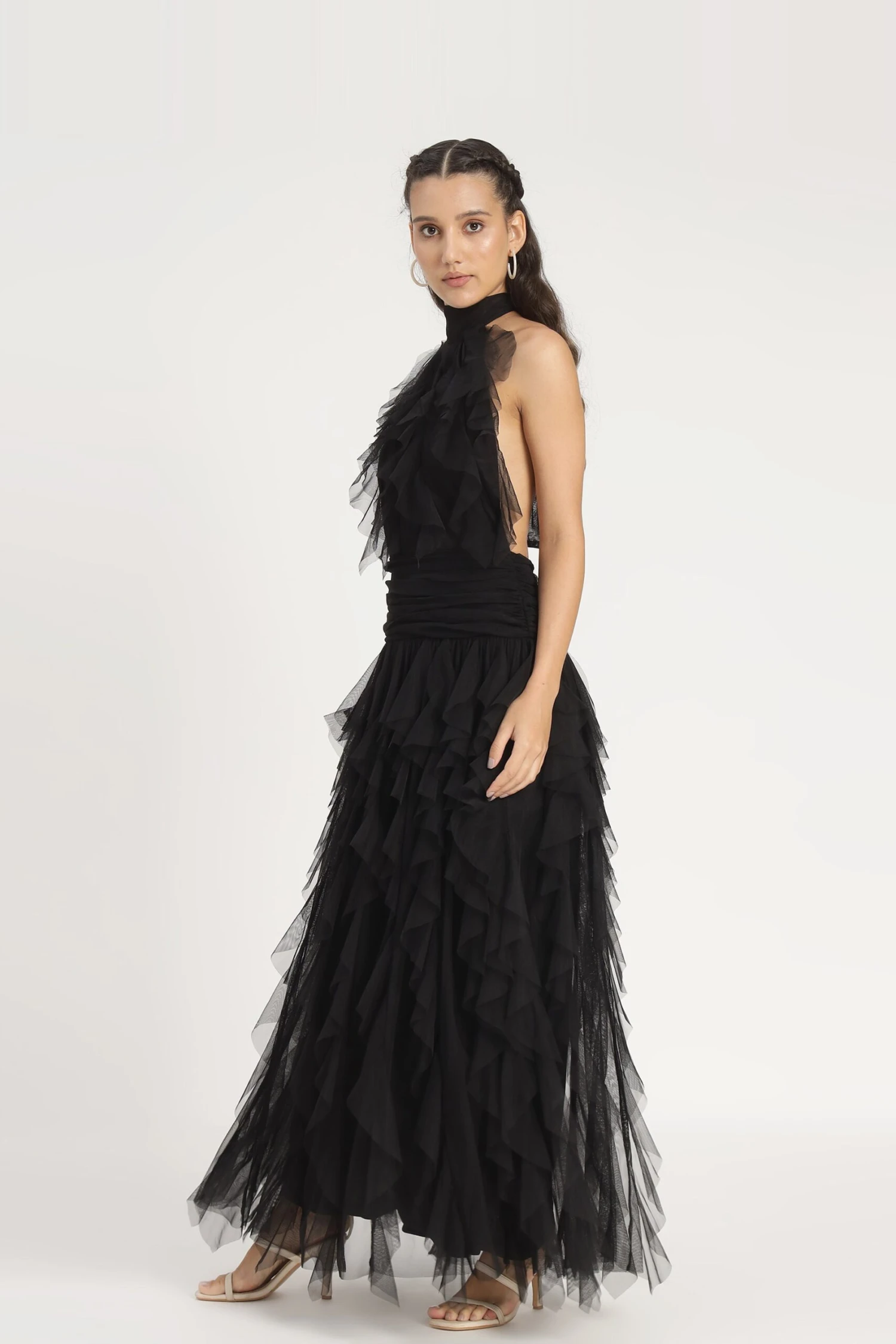 Tabitha Maxi Ruffle Dress In Black 12 Tabitha Maxi Ruffle Dress In Black - Image 12
