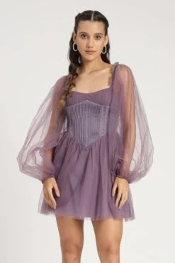 Tara Mini Dress In Lilac 20 Tara Mini Dress In Lilac -Laceand Beads Tara Mini in Lilac 2