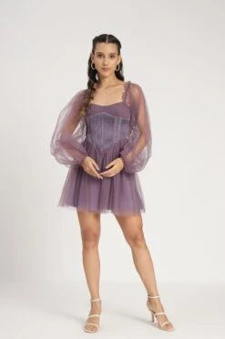 Tara Mini Dress In Lilac 23 Tara Mini Dress In Lilac -Laceand Beads Tara Mini in Lilac 3