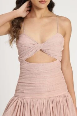 Theodora Mini Dress In Blush 24 Theodora Mini Dress In Blush -Laceand Beads TheodoraMiniinBlush 12