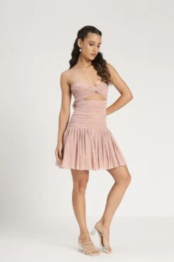 Theodora Mini Dress In Blush 27 Theodora Mini Dress In Blush -Laceand Beads TheodoraMiniinBlush 6