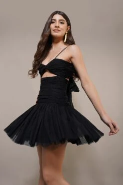 Theodora Mini Dress In Black