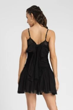 Theodora Mini Dress In Black 18 Theodora Mini Dress In Black -Laceand Beads Theodora Mini in Black 5