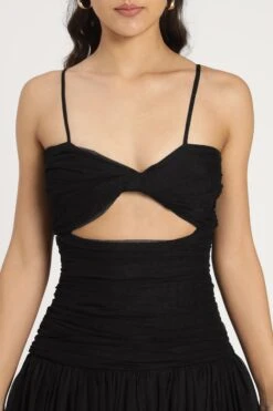 Theodora Mini Dress In Black 21 Theodora Mini Dress In Black -Laceand Beads Theodora Mini in Black 8