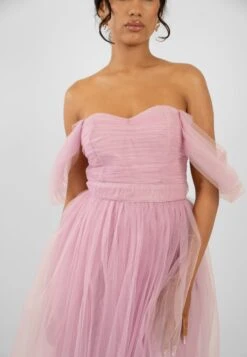Melbourne Tulle Midi Dress In Pink 8 Melbourne Tulle Midi Dress In Pink -Laceand Beads Untitled 5220