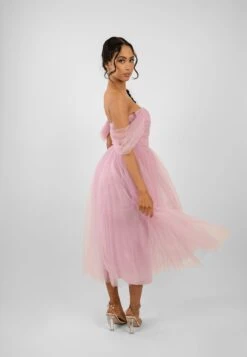 Melbourne Tulle Midi Dress In Pink 9 Melbourne Tulle Midi Dress In Pink -Laceand Beads Untitled 5223