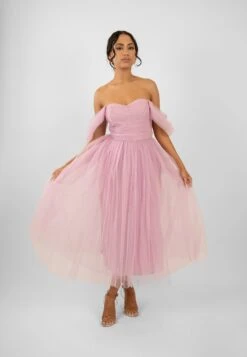 Melbourne Tulle Midi Dress In Pink 11 Melbourne Tulle Midi Dress In Pink -Laceand Beads Untitled 5224