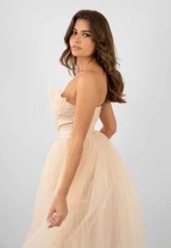 Nimo Cream Tulle Midi Dress With Shell Cups 11 Nimo Cream Tulle Midi Dress With Shell Cups -Laceand Beads Untitled 5242