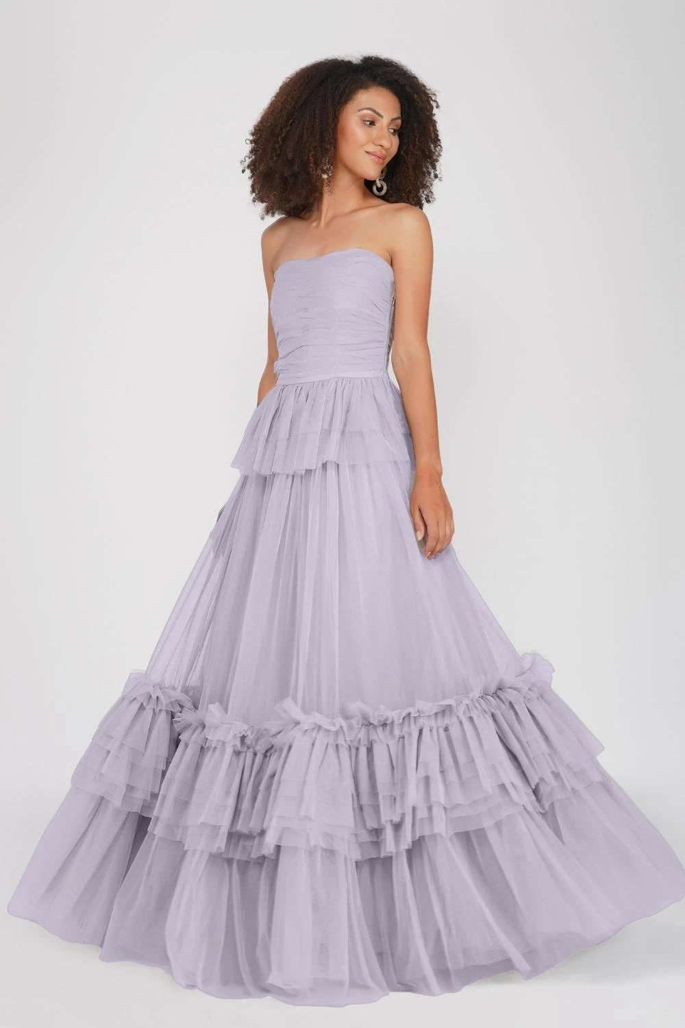 Ana Lilac Tulle Gown 3 Ana Lilac Tulle Gown - Image 3