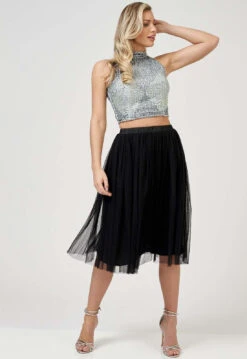 Val Tulle Midi Skirt In Black 7 Val Tulle Midi Skirt In Black -Laceand Beads VALSKIRTINBLACK 5e543c9d ceba 407a 86e1 149ad76f0987