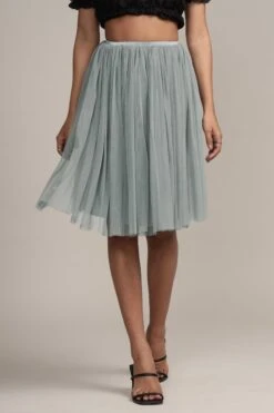 Valentina Skirt In Teal Grey 9 Valentina Skirt In Teal Grey -Laceand Beads Valentina Midi in Teal Grey 2 0a817ac1 d8a8 49dc b421 ba4df7d6af8f