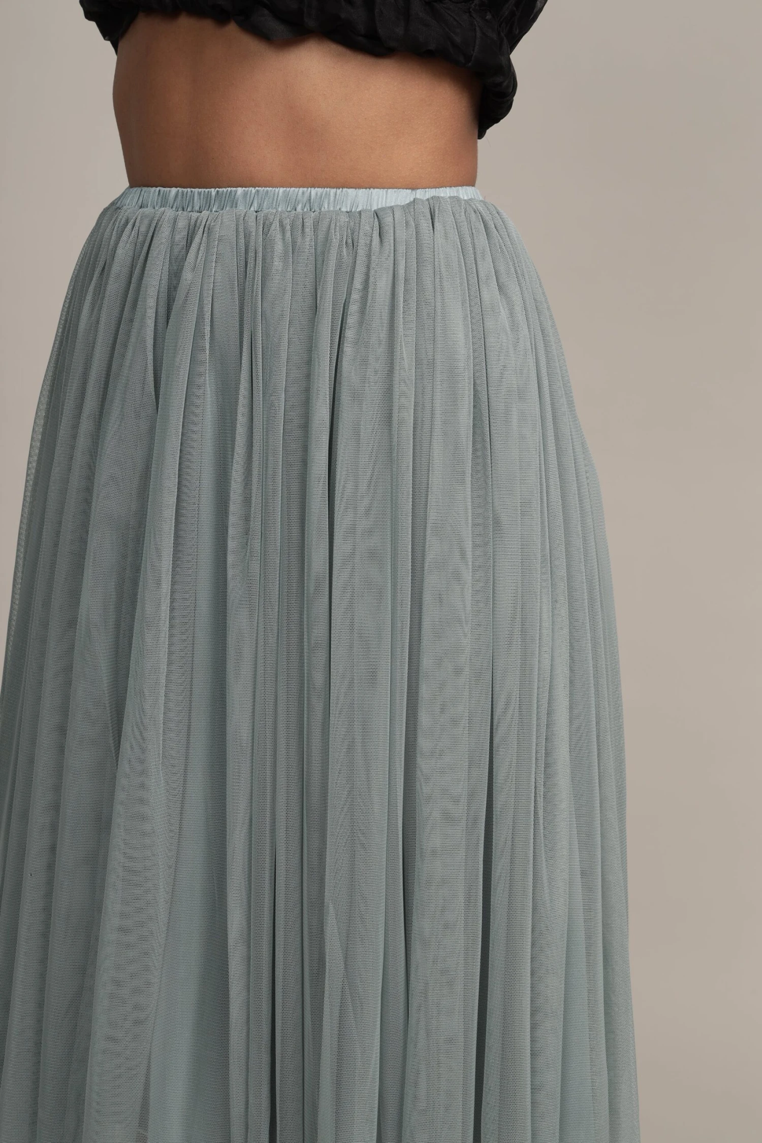 Valentina Skirt In Teal Grey 7 Valentina Skirt In Teal Grey - Image 7