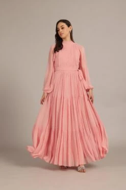 Violetta Maxi Dress In Dusty Pink -Laceand Beads Violetta Maxi Dusty Pink 5 dc18fc95 319f 4694 a882 c5921ba66a73