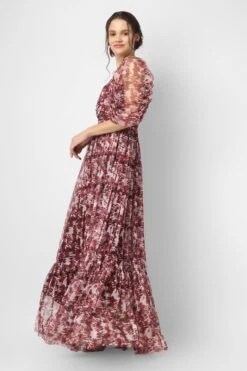 Alicia Maxi In Burgundy Print 11 Alicia Maxi In Burgundy Print -Laceand Beads image00001