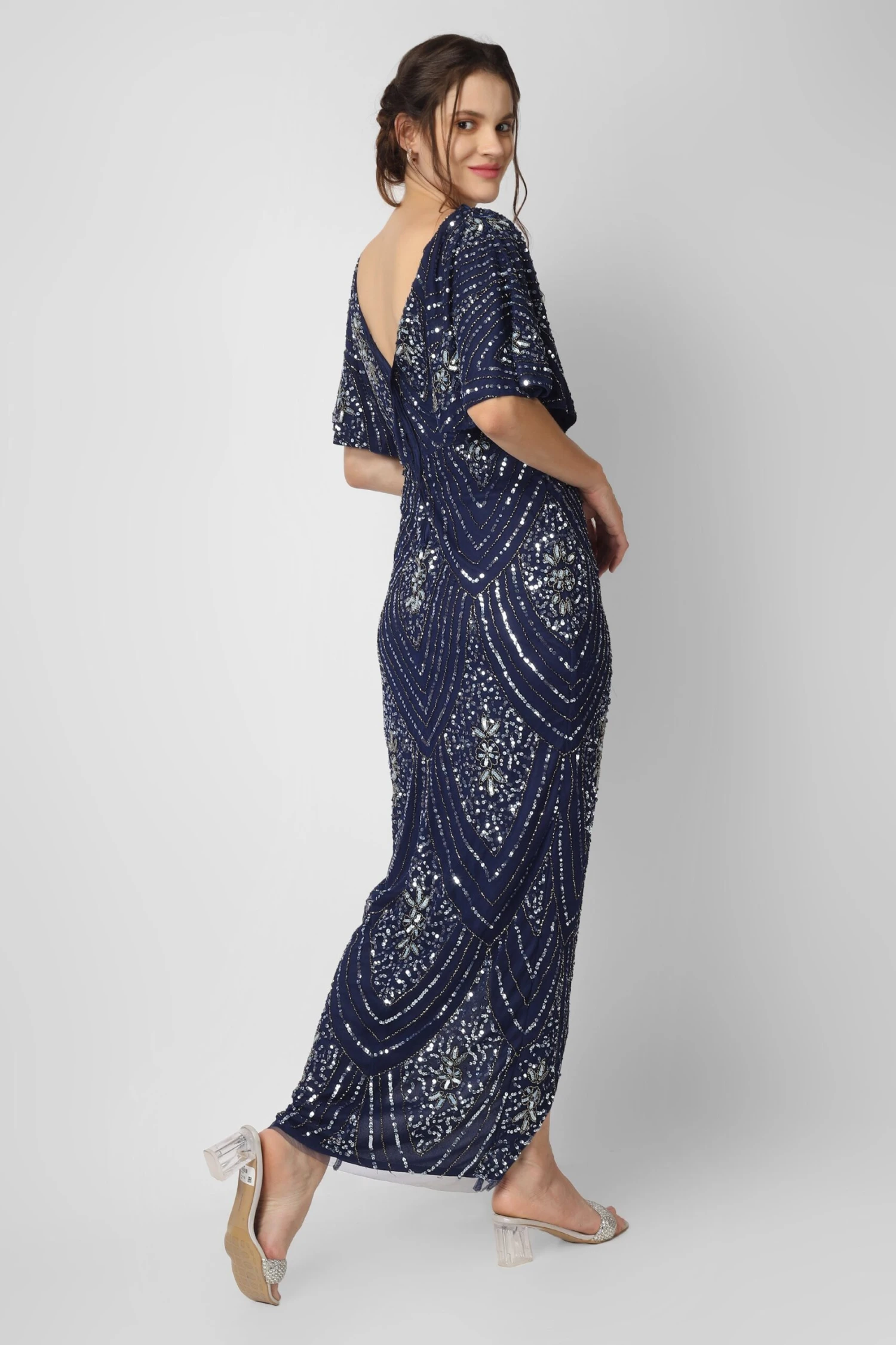 Antonella Maxi In Navy 2 Antonella Maxi In Navy - Image 2