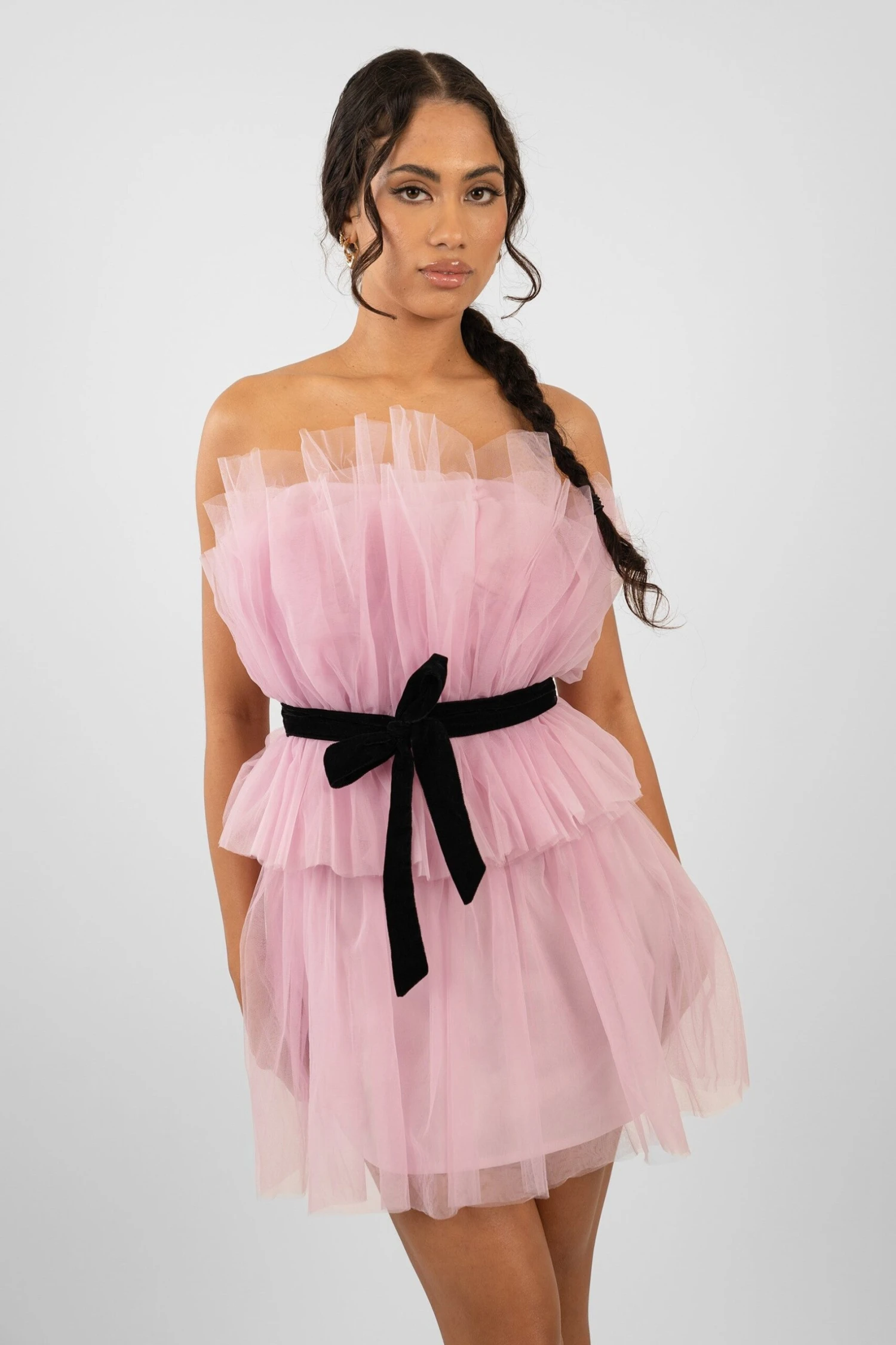 Nash Pink Tulle Mini Dress 1 Nash Pink Tulle Mini Dress