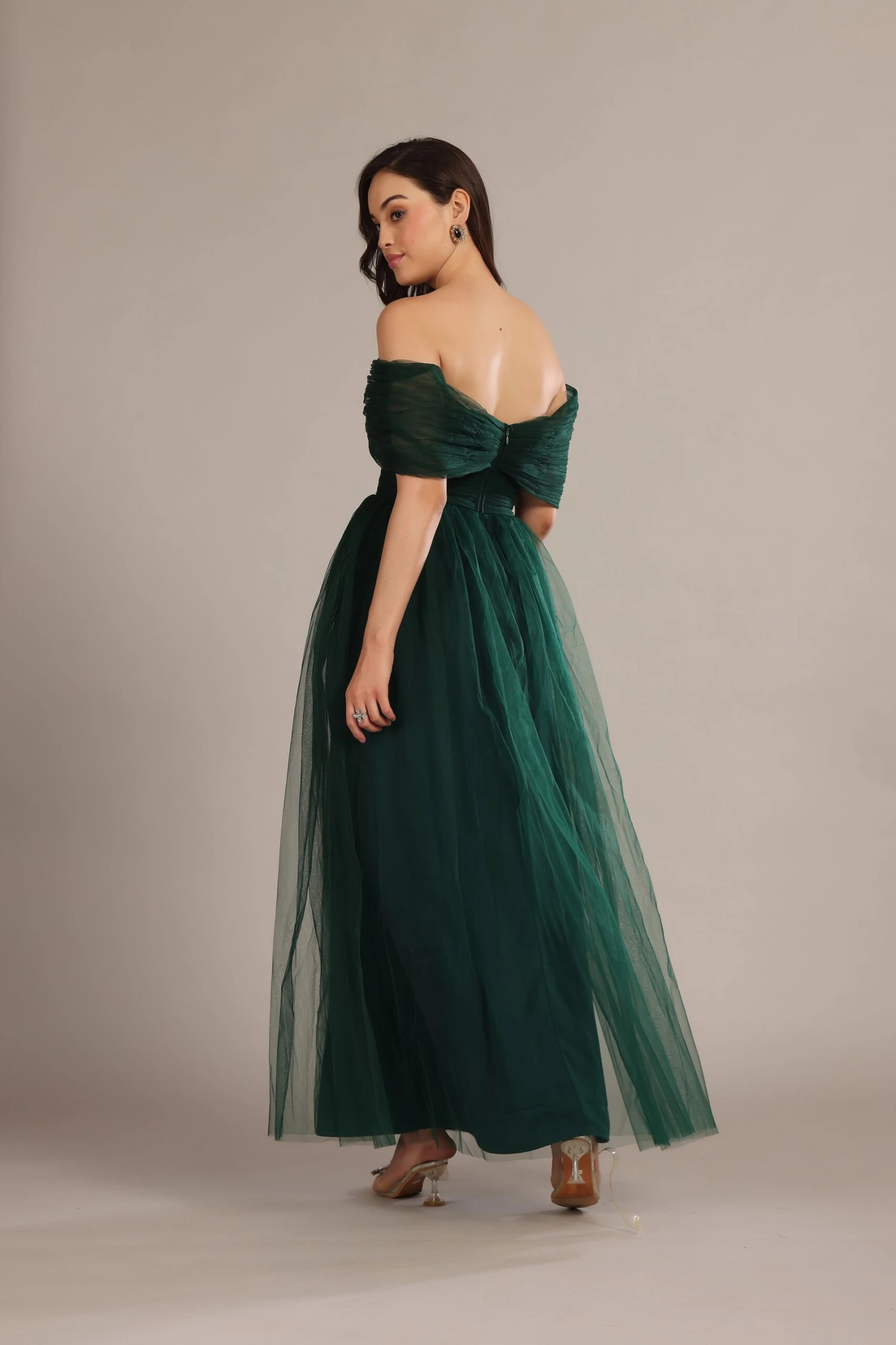 Gillian Maxi Dress In Emerald Green 4 Gillian Maxi Dress In Emerald Green - Image 4